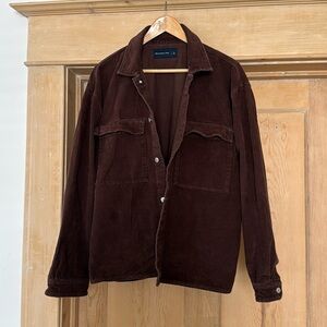 Abercrombie chocolate brown corduroy jacket
